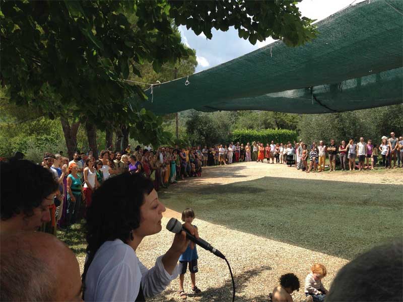 Cerchio all'incontro RIVE 2014